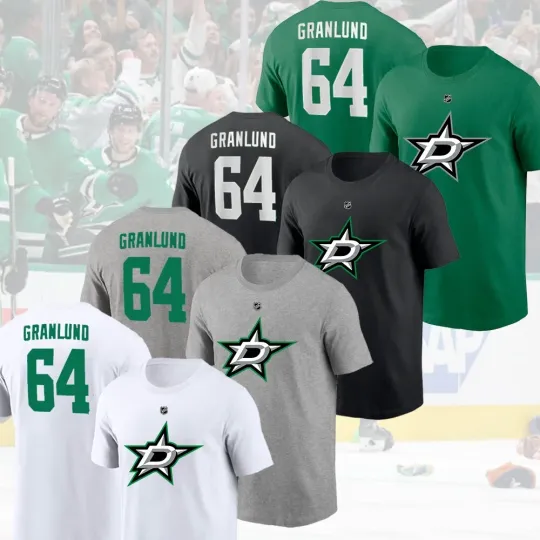 Mikael Granlund #64 Dallas Stars 2025 Player Name & Number Gift For Fans