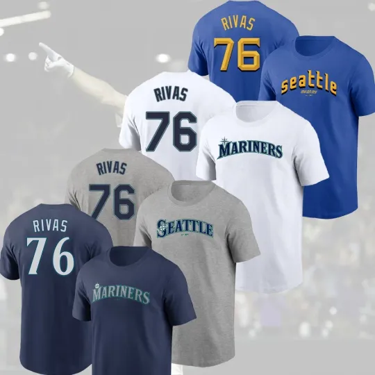 Discover Leo Rivas #76 Seattle 2025 Player Name & Number S-5XL For Fans