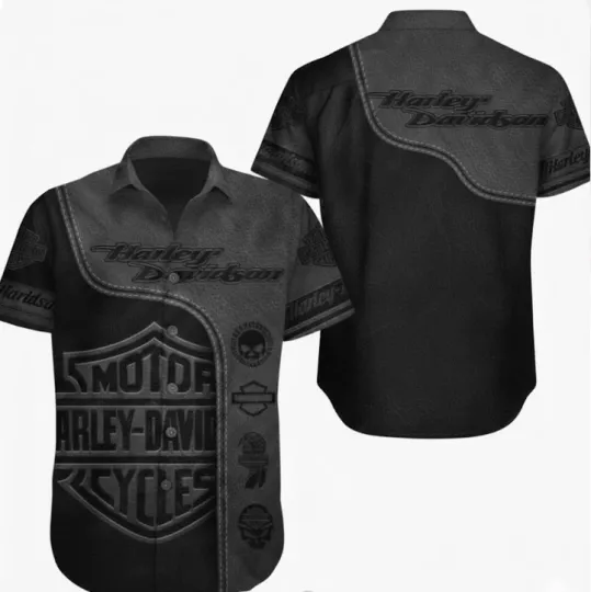 Discover Harley Motor Racing Davidson Casual Button Down Shirt