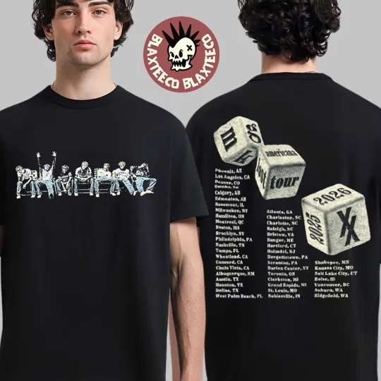 Machine Gun Kelly MGK Lost Americana Tour 2025 2026 Double Sided T-Shirt