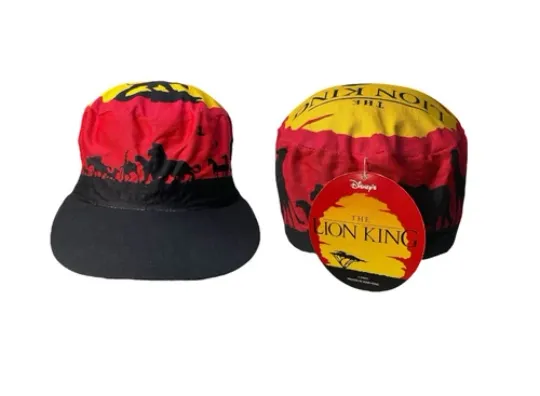 Discover NOS Vintage 90’s All Over Print AOP Disney Lion King Simba RARE Painters Cap Hat