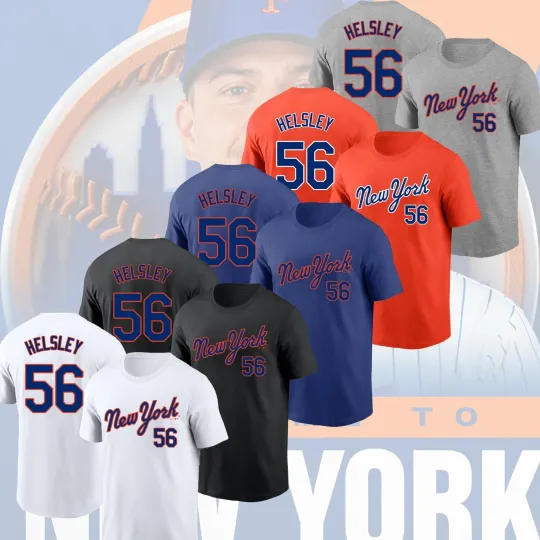 Discover Welcome Ryan Helsley #56 to New York Mets 2025 Player Name & Number Fastship Fan