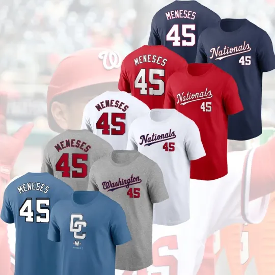 Discover NEW - Joey Meneses #45 Washington Nationals 2025 Player Name & Number Gift Fans