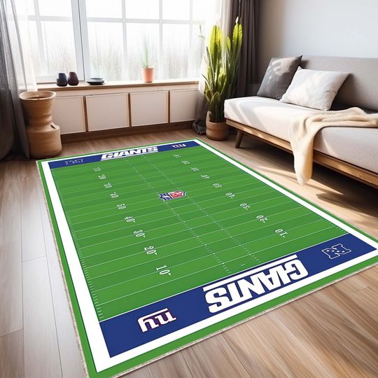 Discover American Football rug, Football coart rug, Gift for him, Sports rug, Boy room rug, Home decor rug, Area rug, Modern rug, Washable rug
