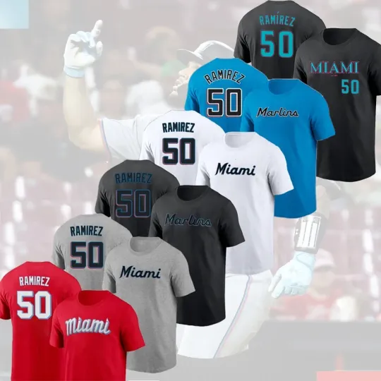 Discover SALE 30% - Agustín Ramírez #50 Miami Marlins 2025 Player Name & Number Gift