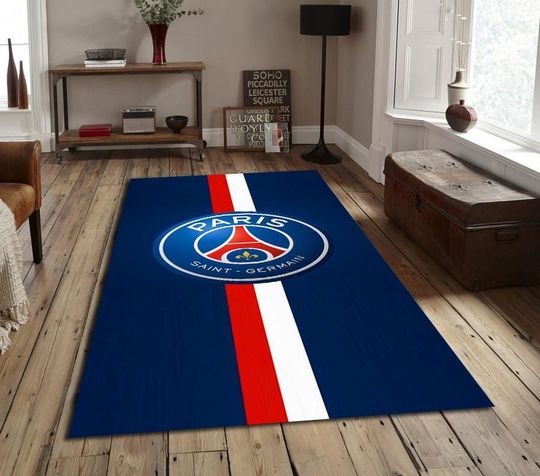 Discover Saint German Rug, Football Rug, Modern Rug, Anti-slip Rug, Living Room Rug, Teen Room Rug,  Rug, Unique Rug, Home Decor, Elegant Rug,