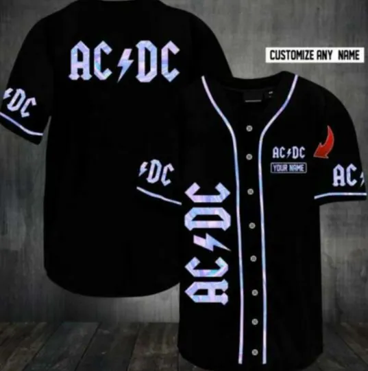 Discover Personalized AC-DC Band Men Women Baseball Jersey - Top Gift Size S To 5XL