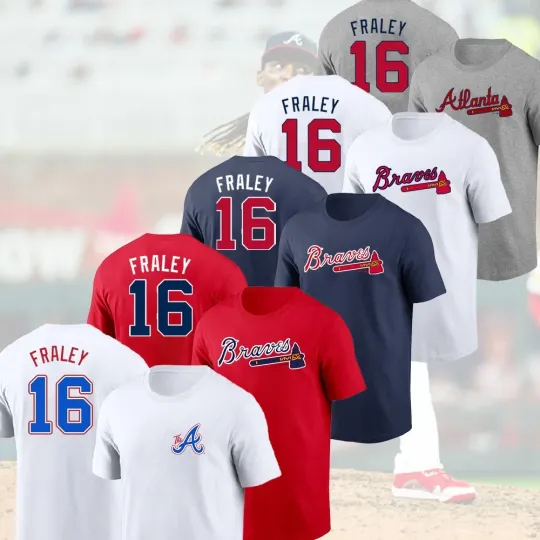 Discover Welcome Jake Fraley #16 to Atlanta 2025 Player Name & Number S-5XL Fans