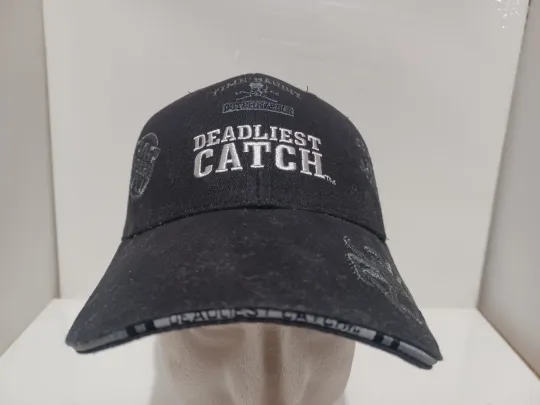 Discover Vintage Y2K 2009 Deadliest Catch Time Bandit Ghost Crab AOP Self Fastening Hat
