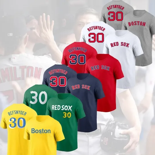 Discover Rob Refsnyder #30 Boston 2025 Player Name & Number FASTSHIP Fans