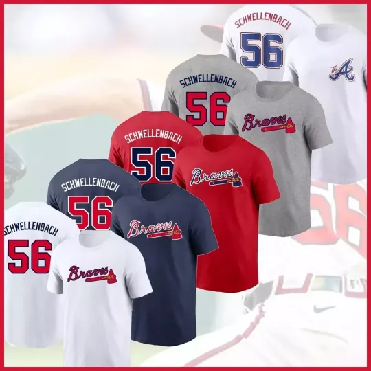Discover Spencer Schwellenbach #56 Atlanta 2025 Player Name & Number Fan