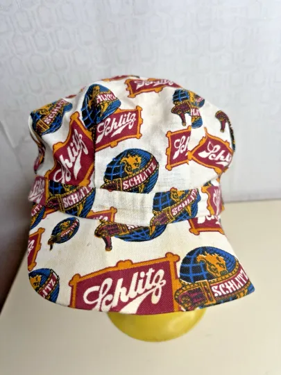 Discover Vintage Schlitz Beer Advertising Cap Hat AOP Made USA M/L Conductor