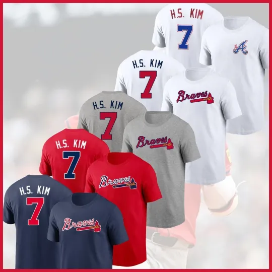 Discover Ha-Seong Kim #7 Atlanta 2025 Player Name & Number Fastship Fan