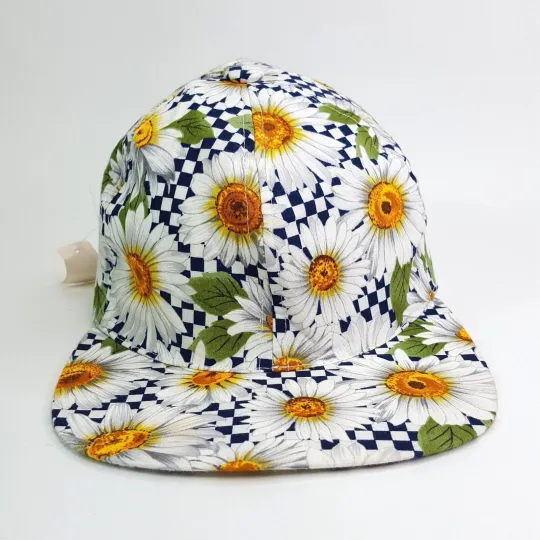 Discover VTG 90s Sunflower USA Made Nature Art Snapback Hat All Over Print Baseball Cap