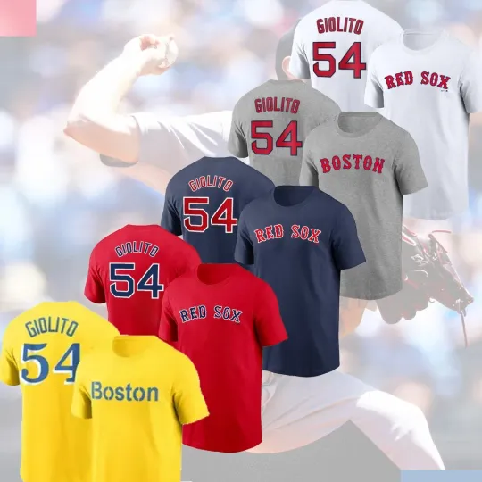 Discover Lucas Giolito #54 Boston 2025 Player Name & Number FAST SHIPPING