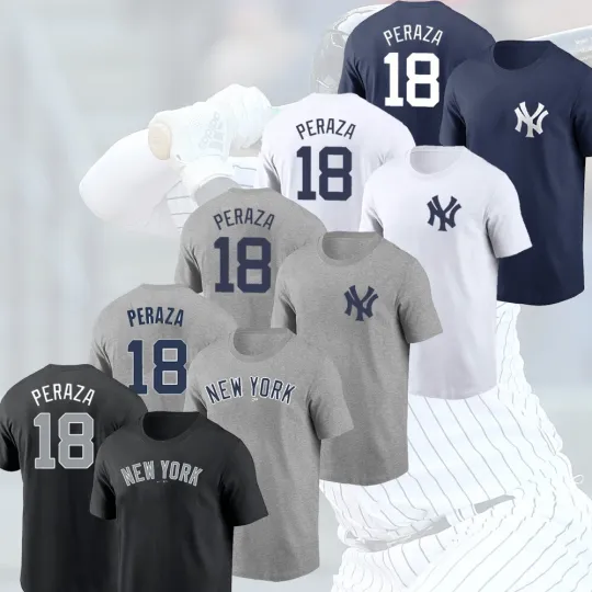 Discover Oswald Peraza #18 New York 2025 Player Name & Number Fastship Fans