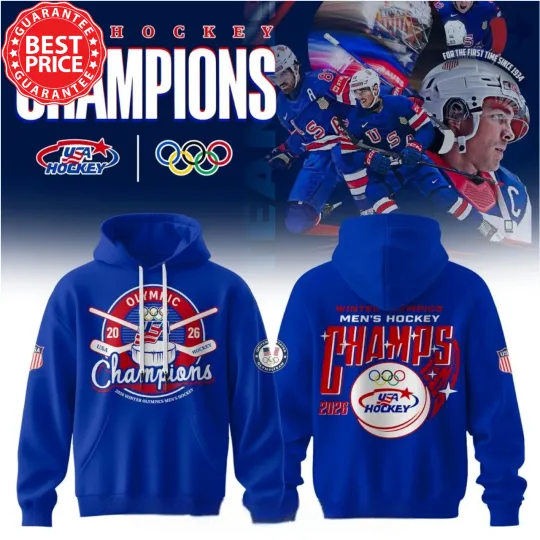Discover USA Winter Olympic Men’s Hockey Champs 2026 Hoodie size S-3XL