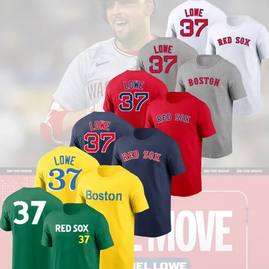 Discover Welcome Nathaniel Lowe #37 to Boston 2025 Player Name & Number Fastship