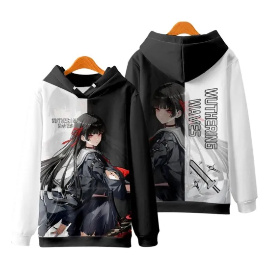 Game Wuthering Waves All Role Playing Hoodie 3D Print Men Women Anime Sweatshirt Autumn/Winter Hoodies Casual Y2k Tracksuit Coat