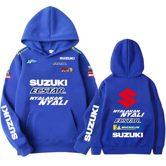 Discover Suzuki's Best-selling Men's Hoodie, Outdoor Sports Motorcycle Riding Sweatshirt, Fashionable and Casual, Classic Printed Hoodie