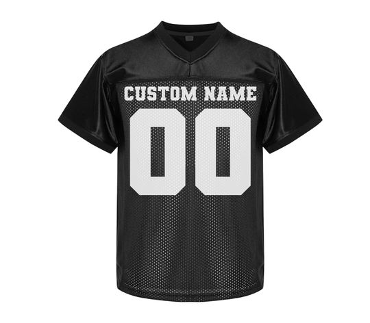 Custom V-Neck Mesh Football Jersey with Personalized Name and Number