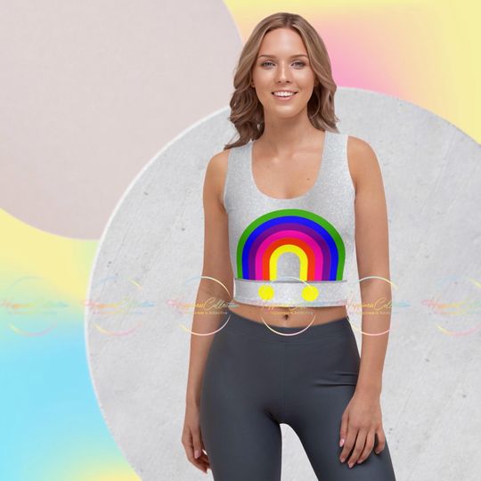 Discover EPCOT 1980s Mickey Crop Tank Top Women