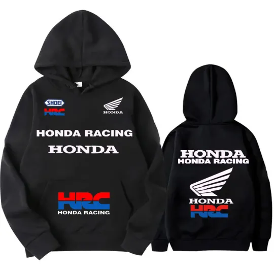 Discover 2025 Honda Logo Motorcycle Hoodie Outdoor Riding Jacket Honda Motorcycle Race All-season Fan Clothing Men's and women's clothing