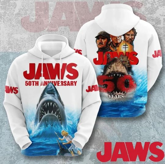 Discover Men Hoodies Jaws Horror Film 3d Print Hoodie Men Women Fashion Hoodies Casual Hoodie Sweatshirt Shark Coat Sudadera Men Clothing