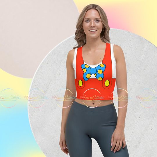 Discover Animated Bunny Crop Tank Top Women