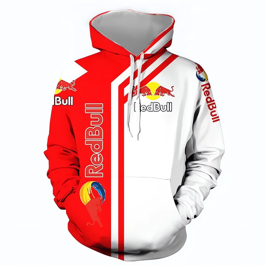 Discover 3D Printed Men's Hoodie Red Bull Racing Hoodie Fashion Outdoor Sportswear Racing Hoodie Spring and Autumn Clothing