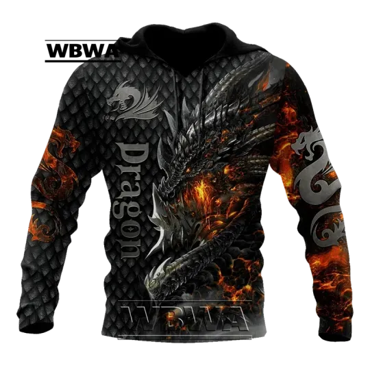 Discover Beautiful Fire Dragon 3D All Over Printed Mens Hoodie Unisex Hoodies Sweatshirt Autumn Streetwear Casual Jacket Tracksuit KK749