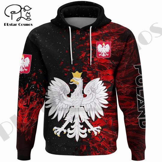 Discover PLstar Cosmos 3DPrinted Newest Poland Country Tattoo Unique Harajuku Pullover Streetwear Unisex Hoodies/Sweatshirt/Zip A-3
