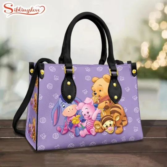 Discover Winnie The Pooh Disney Cartoon Leather Bag Handbag Gift for Women