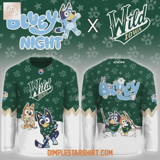 Discover Iowa Wild Blu.ey Night Hockey Shirt Men's Fan Gear