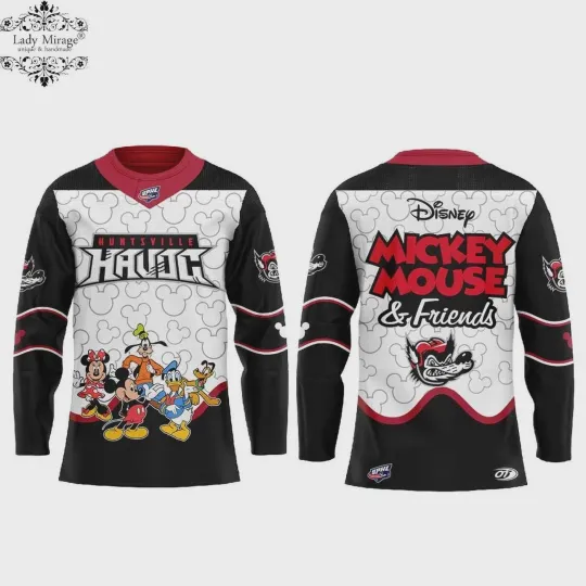 Huntsville Havoc Cartoon Night Hockey Shirt Men's Fan Gear