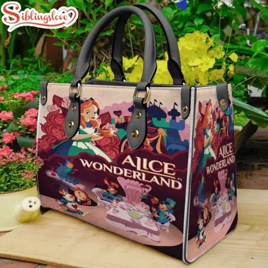 Discover Alice In Wonderland Leather Handbag, Alice Lovers Leather Bag Gift
