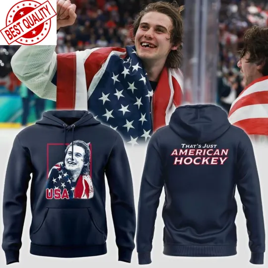 Jack Hughes USA Hockey Olympics Winter 2026 Champions Hero Hoodie