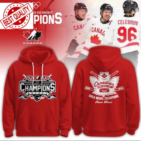 Discover Canada Olympic 2026 Hockey Champions 2026 Celebrate Hoodie T-Shirt