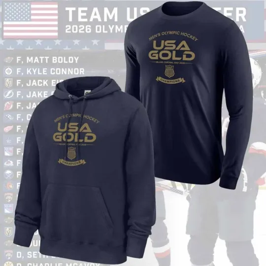 US Hockey Team 2026 Winter Olympics Gold Medal Unisex Gifts For Fans