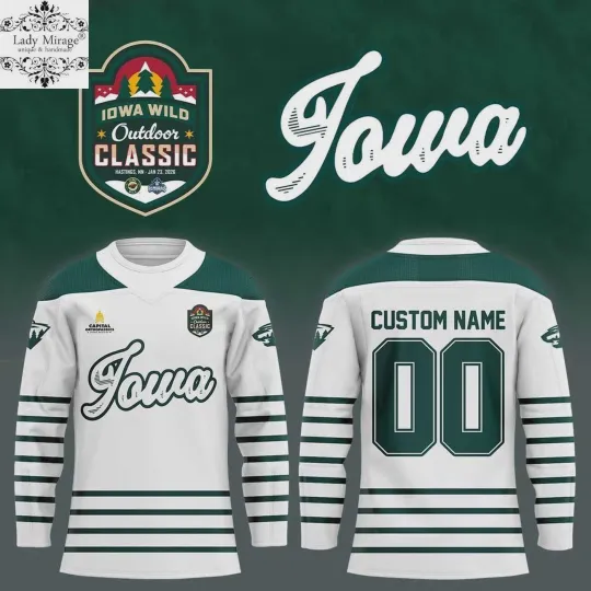 Discover Personalized Iowa Wild Outdoor Classic 2026 Hockey Shirt Men's Fan