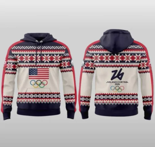 Team USA Milano 2026 Winter Games All Over Printed Hoodie 3D