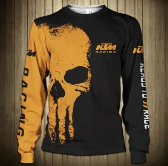 3D Long Sleeve Motorcycle Shirt KTM