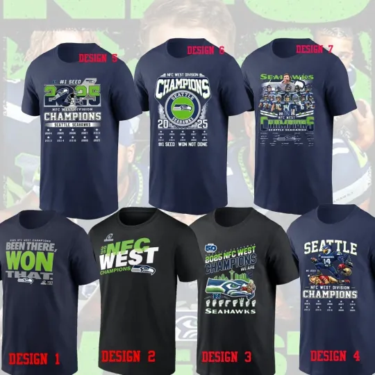 Discover Seattle S Team West Champions Gift Football Fan All Sizes