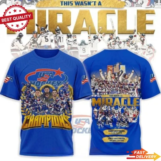 USA Hockey Champions 2026 This Wasn’t A Miracle T-Shirt, Olympics Fan Gift