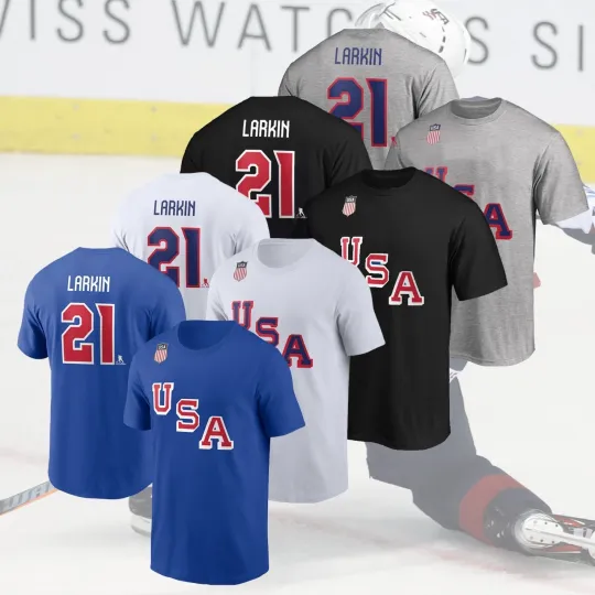 Discover Player Dylan #21 Larkin USA Hockey 2026 Name & Number Gift Fans