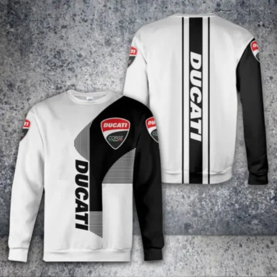 Discover Ducati 3D Long Sleeve Shirt Motorcycle Bike