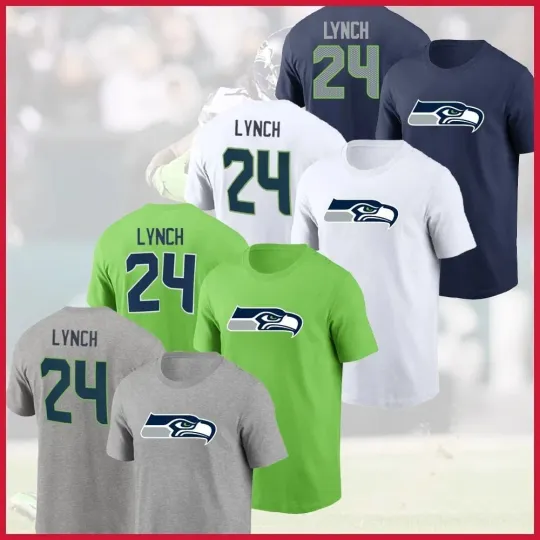 Discover Player #24 Lynch Seattle S4ahawks Bentino Bowl 2026 Player Fastship