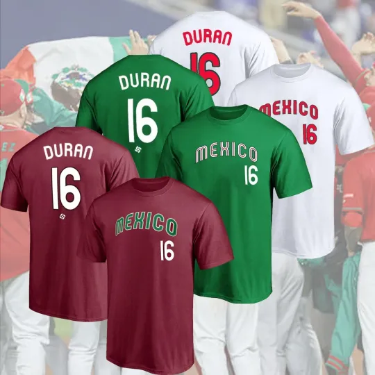 Discover Jarren #16 Duran Team Mexico World Baseball 2026 Classic Gift