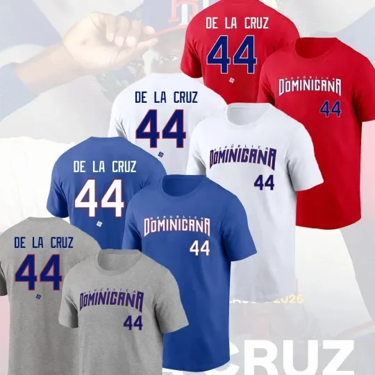 Discover Elly #44 De La Cruz Dominican World Baseball 2026 Classic Gift Fastship