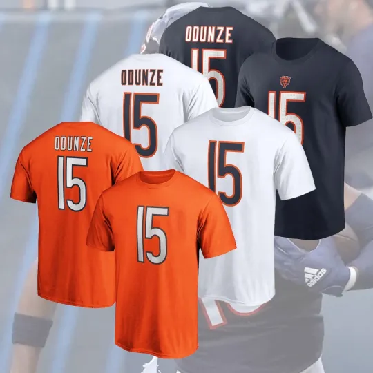 Discover Rome #15 Odunze  Graphic Chicago Name & Number Gift Fan